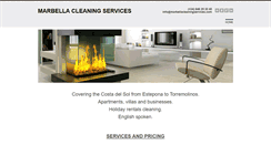 Desktop Screenshot of marbellacleaningservices.com